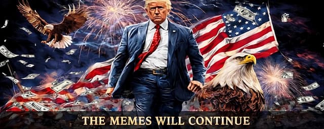 A bald eagle with an American flag background.